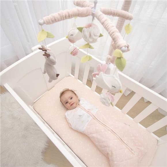 Baby Musical Mobile - Ava Birds, Knitted Woodland Characters, Nursery Decor - Picture 2 of 2